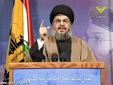 حسن نصر الله : الجامعة العربية لم ترسل جيشا للدفاع عن شعب يقتل في ليبيا وفي البحرين أرسلوا الجيوش للدفاع عن نظام أصلا غير مهدد بالسقوط