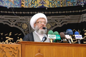 الكربلائي يطالب بإحترام وتطبيق القانون وعدم الحاق الأذى بالأبرياء في كل انحاء العراق