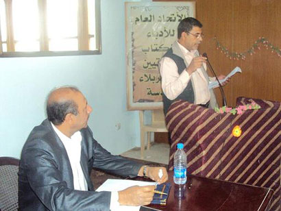 اتحاد أدباء كربلاء يقيم أمسية شعرية تضامنا مع الشعوب العربية المنتفضة ( تقرير مصور)