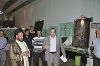 خطيب المنبر  السيد محمد باقر الفالي  يتفقد متحف الامام الحسين ويدعو الدول والاشخاص الذين تجاوزوا على آثار العتبة الحسينية لاعادتها  للمتحف