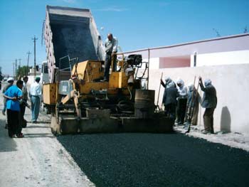 تنفيذ طريق (أبو عصيد) في ناحية الحسينية شمال كربلاء