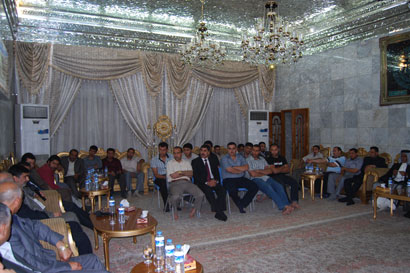 القضاة  في قضاءِ المدائن يزرون العتبة الحسينية ويلتقون مسؤوليها