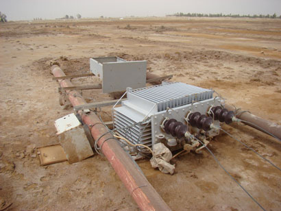 تقرير مصور عن تضرر الشبكة الكهربائية في كربلاء المقدسة  بسبب العواصف الترابية