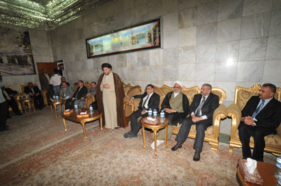 وفد برلماني يضم لجنتي الاوقاف والمالية يزور العتبة الحسينية للاطلاع على مشاريعها العمرانية