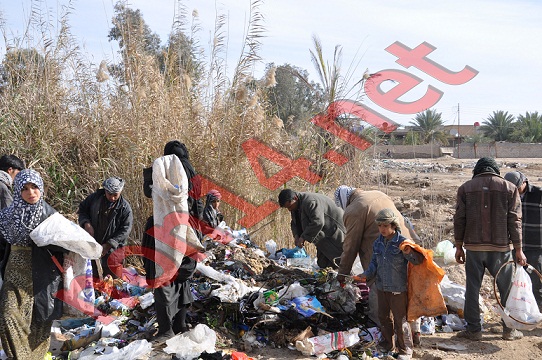 تقرير مصور لموقع طمر صحي وسط مدينة كربلاء ينذر بكارئة بيئية