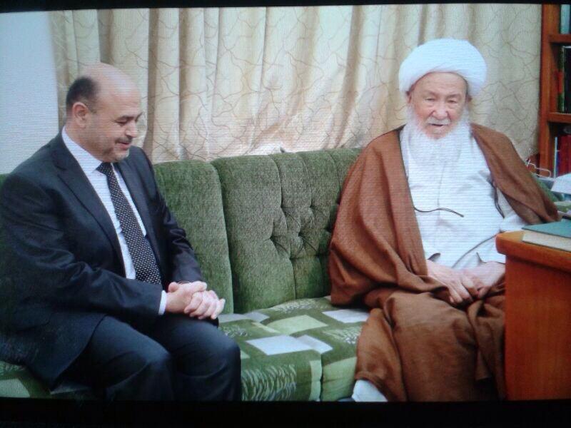 محافظ البصرة يتشرف بزيارة مرقد امير المؤمنين ويلتقي المراجع العظام في النجف الاشرف+صور