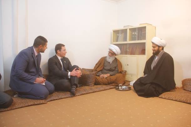 المرجع النجفي يستقبل السفير النيوزلندي ويدين الصمت الدولي ازاء العدوان التركي في العراق