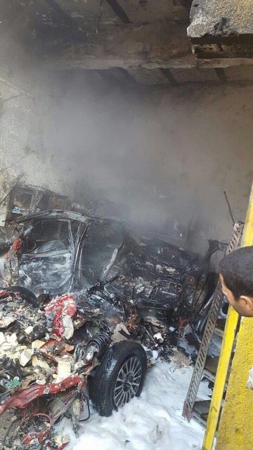 بالصورة: انفجار سيارة مفخخة في البياع جنوب غربي بغداد