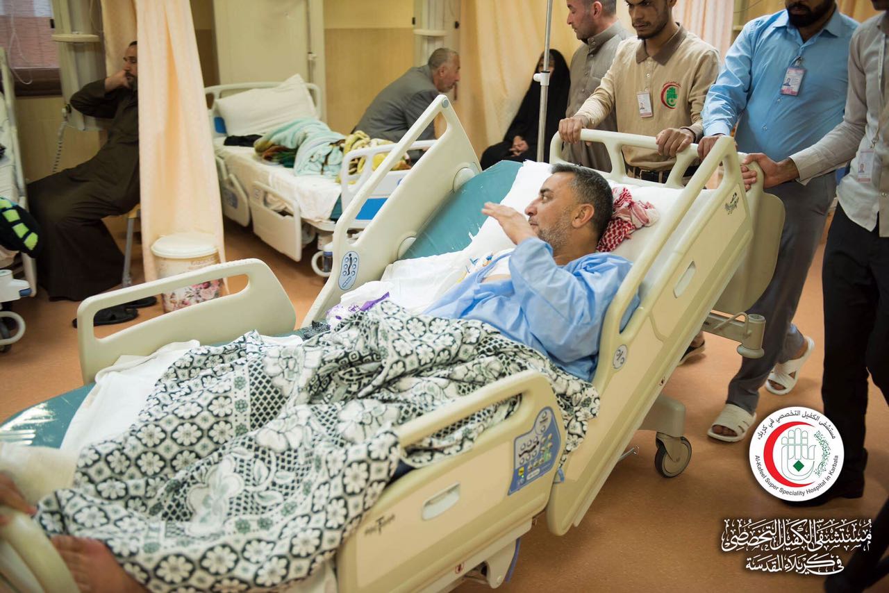 مستشفى الكفيل يستقبل جرحى تفجيري دمشق ويتكفل بعلاجهم مجاناً