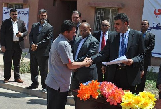 افتتاح اول مجمع سكني يضم 436 شقة وتوزيعها على الشرائح المختلفة في كربلاء(مصور)