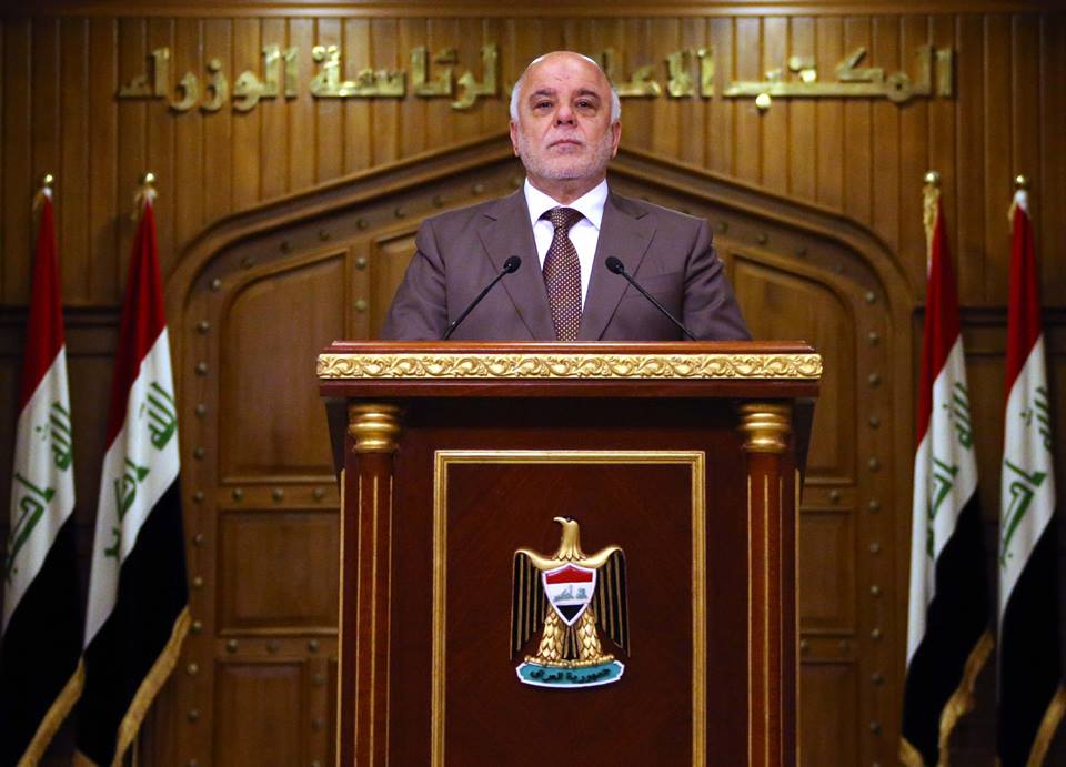 العبادي يدعو الى التحلي بالحكمة ويؤكد: عملية الاصلاح مستمرة وسنقدم البدلاء