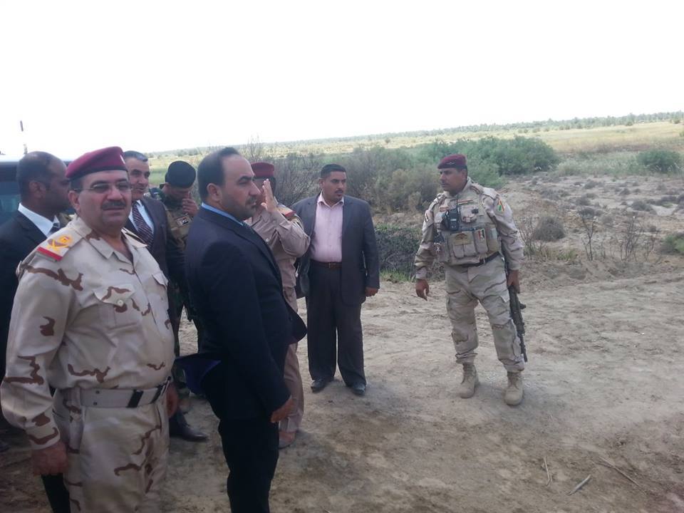 وفد حكومي وامني يتفقد حدود كربلاء من جهة عامرية الفلوجة ويؤكد وجود طوقين امنيين لمنع تسلل الارهاب الى كربلاء