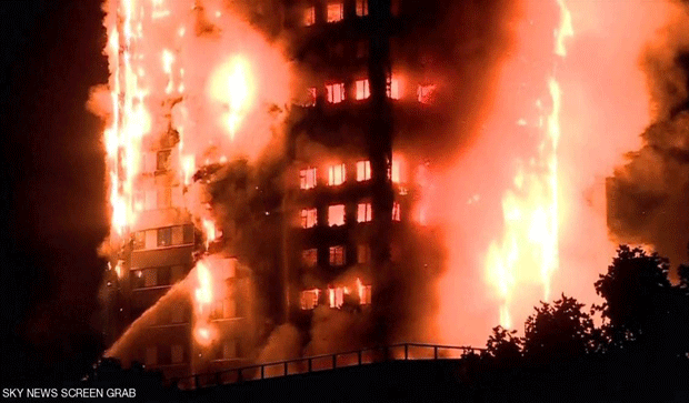 حريق ضخم في لندن واستدعاء المئات من رجال الإطفاء