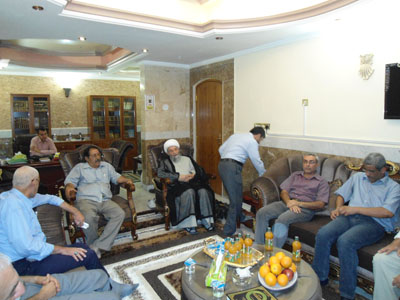 اية الله الكرباسي يستقبل وفد من ادباء كربلاء :التشيع حضارة وليس مذهب