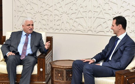 العبادي يبعث برسالة للأسد لتوثيق التعاون الأمني والسياسي بين البلدين