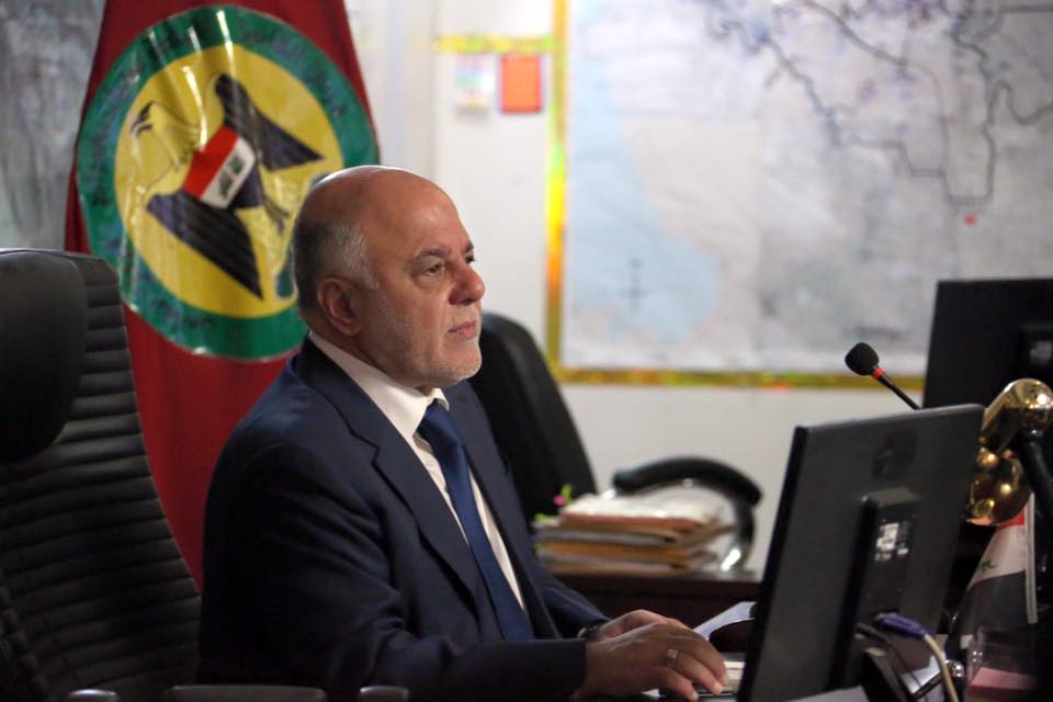 العبادي يبحث في قيادة عمليات بغداد خطط ملاحقة "الارهابيين" وحفظ امن المواطنين في العاصمة