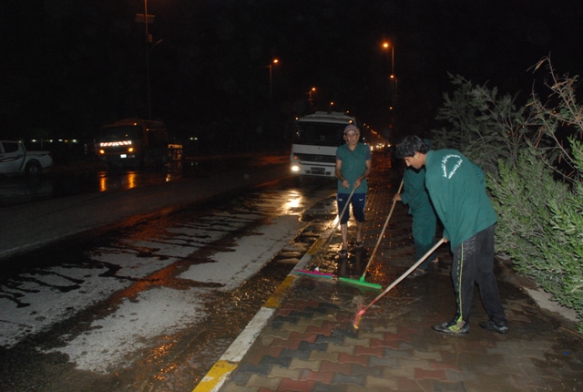 حملة لغسل شوارع كربلاء الرئيسة (مصور)