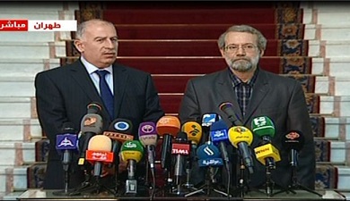 لاريجاني والنجيفي يرفضان التدخل العسكري في سوريا