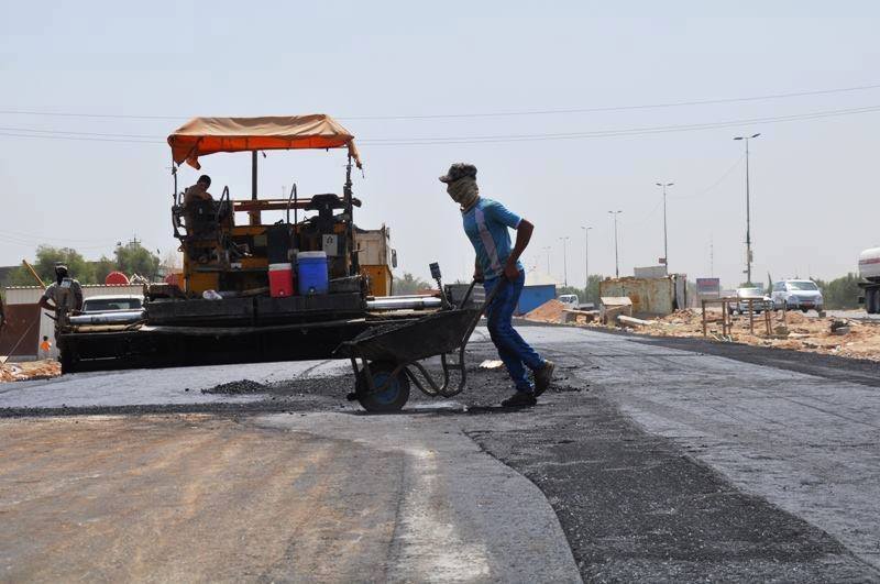 النجف :نسبة الانجاز في طريق ياحسين (ع) بين النجف وكربلاء تتجاوز 85%.