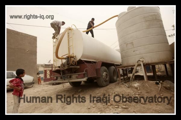 المرصد العراقي لحقوق الانسان: اطفال بلدروز يُصابون بامراض معوية بسبب الماء غير الصالح للشرب