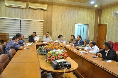 قائمقام مركز كربلاء  ومدير بلديتها يلتقيان وفداً من مدينة طبس الإيرانية