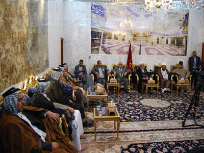 ممثل المرجعية يلتقي بعشائر الكفل :مسؤولية العشائر مهمة جدا في ظل مخططات خارجية وداخلية خبيثة تهدف لتدمير البلد