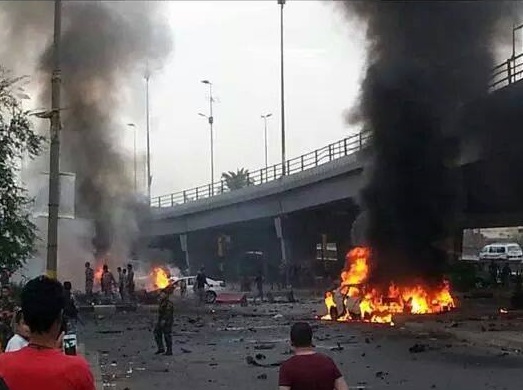 شاهد بالصور تفجير الكاظمية الارهابي
