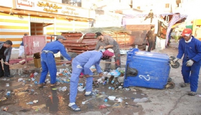 28 مليون كغم من النفايات خلفتها زيارة الاربعينية في كربلاء