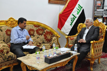 محافظ كربلاء المقدسة  ( آمال الدين الهر ) وحوار صريح مع موقع نون :النمو السكاني في كربلاء وصل إلى ضعف معدل النمو في العراق