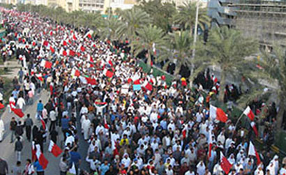 المعارضة البحرينية تدعو الشعب البحريني للنزول للشارع الخميس وتعتبر الحوار مع السلطة من صنع مهندس الشر " جفري فلتمان "