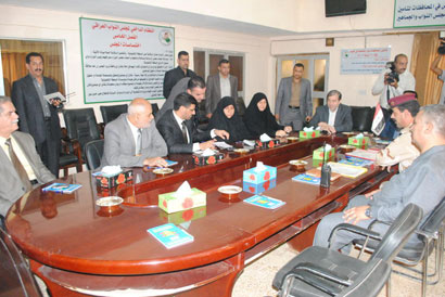 نواب كربلاء يستضيفون قائد شرطة المدينة بشان انتشار ظاهرة السطو المسلح في بعض إحياء المحافظة