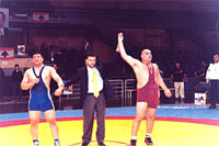 افتتاح بطولة اندية العراق للمصارعة الحرة والرومانية في محافظة كربلاء