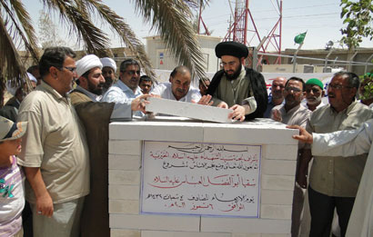 وضع حجر الأساس لمشروع  سقيا أبو الفضل العباس في كربلاء المقدسة