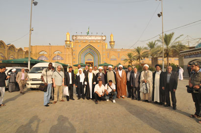 وفود عربية واجنبية شاركت بمهرجان ربيع الشهادة السابع تزور كافة المراقد المقدسة بالعراق (مصور)