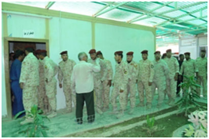 حملة تبرع بالدم لمنتسبي مقر عمليات الفرات الاوسط في كربلاء استعدادا لزيارة النصف من شعبان