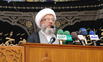 الكربلائي يذكر المسؤولين في رفض أي أمر يخل بالسيادة والتمييز بين المسلحين والأبرياء