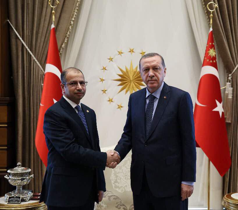 الجبوري لاردوغان: الحوار هو السبيل الوحيد لإنهاء التوترات في المنطقة