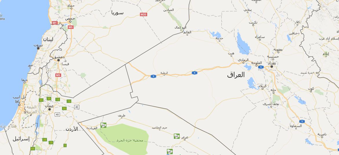تحرير الشريط الحدودي بين العراق وسوريا والاردن