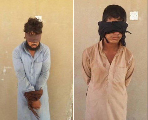 بالصور:لواء 13 الطفوف يلقي القبض على مهربي عناصر داعش يعملون رعاة اغنام على الحدود السورية