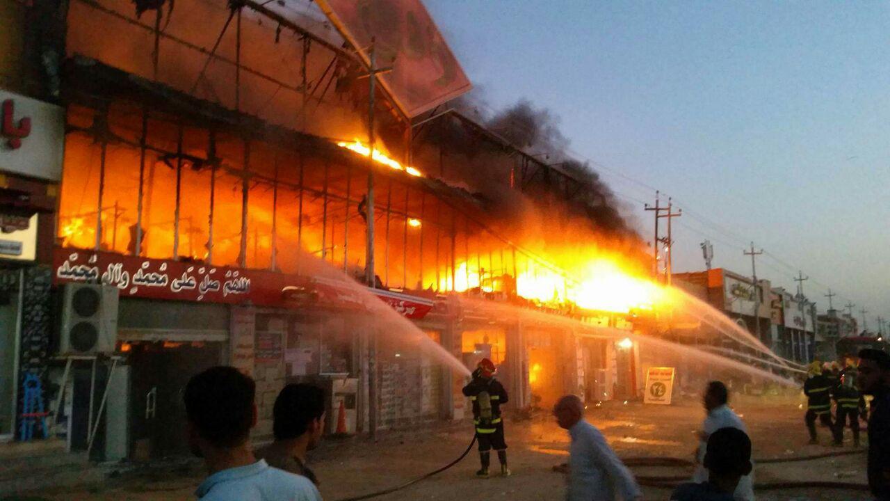 مصرع شخص واصابة آخر في "حريق النجف"