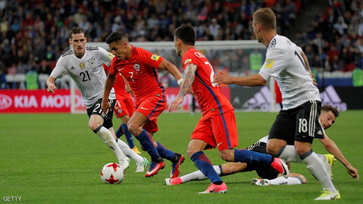 كأس القارات.. تعادلان يضعان ألمانيا وتشيلي بالمقدمة