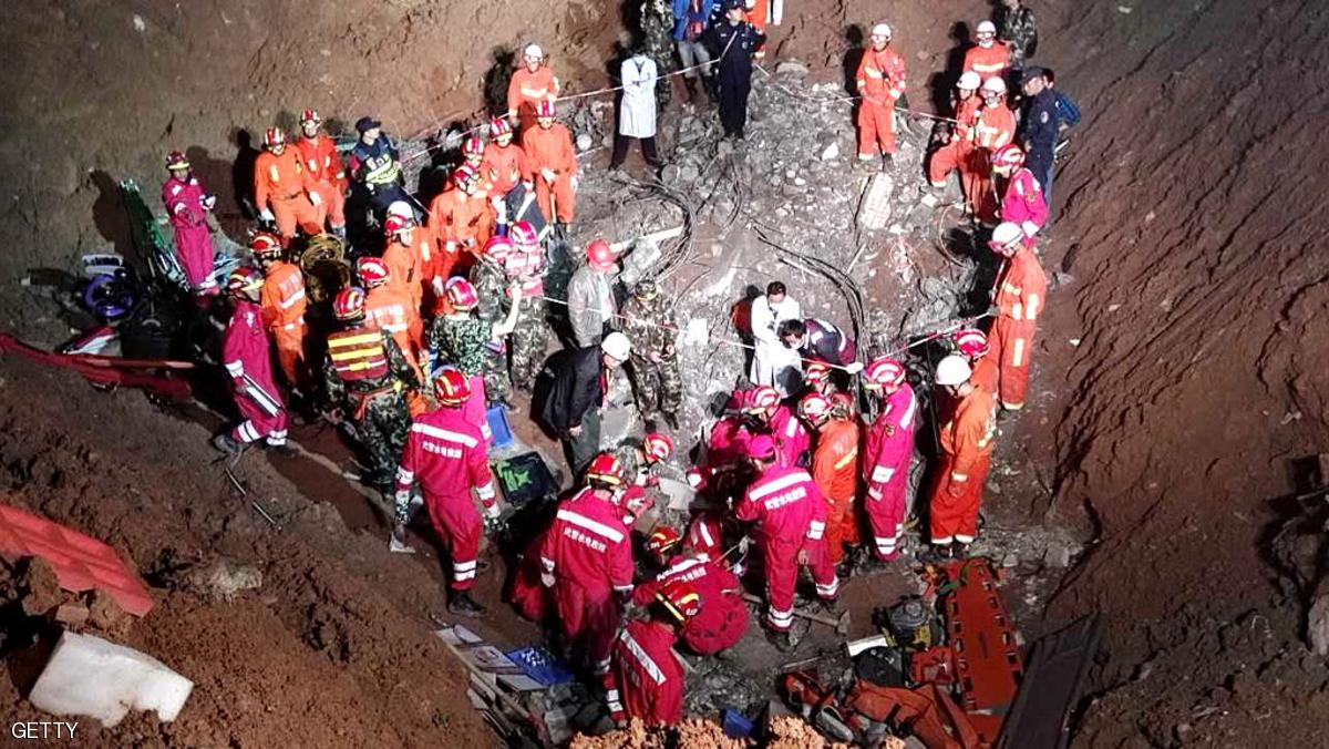 انزلاق للتربة في الصين "يدفن" العشرات