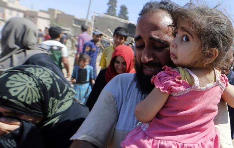 900الف نازح منذ انطلاق تحرير الموصل