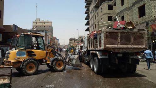 بلدية كربلاء :حملاتنا مستمرة لرفع كافة التجاوزات  على الأرصفة والشوارع العامة