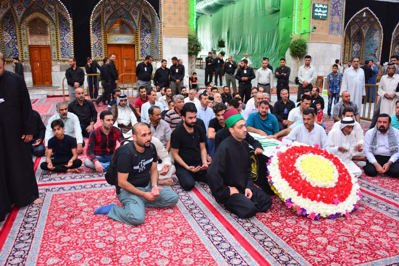 بالصور :تشييع جثمان الشهيد الاعلامي حمزة اللامي في كربلاء