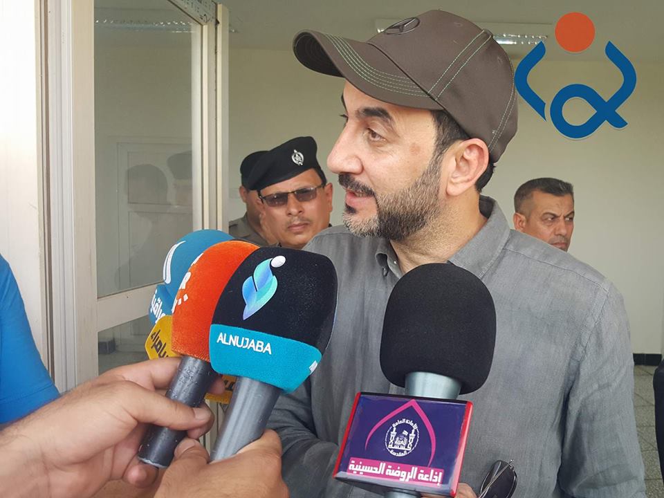 بالصور: عبطان يعلن عن موعد افتتاح ملعب ميسان الدولي