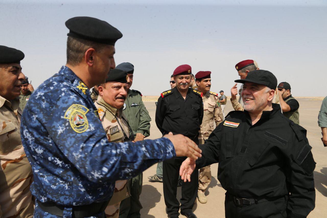 العبادي يجتمع مع القيادات الامنية في الموصل ويستمع لايجاز من قائد قادمون يا نينوى