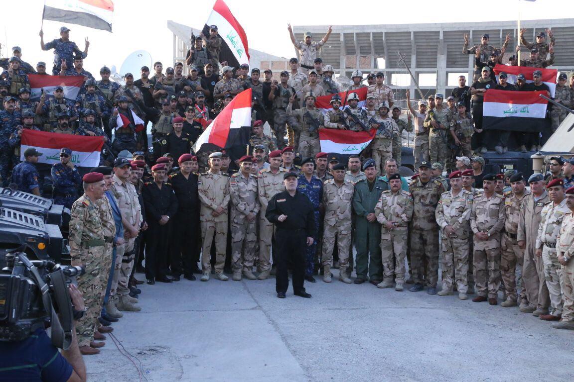 العبادي: نحيي السيد السيستاني وجميع المقاتلين ونشكر كل الدول التي وقفت مع العراق