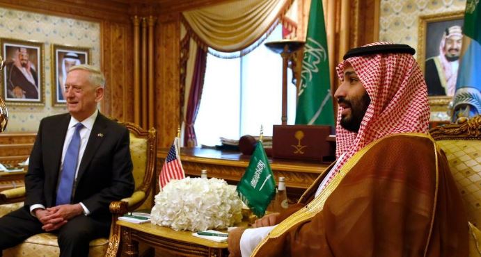 ولي العهد السعودي يهنئ وزير الدفاع الأميركي بـ"انتصار" الموصل !