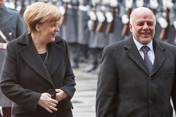 ميركل للعبادي: تحرير الموصل نصرا عسكريا وسياسياً للعراق